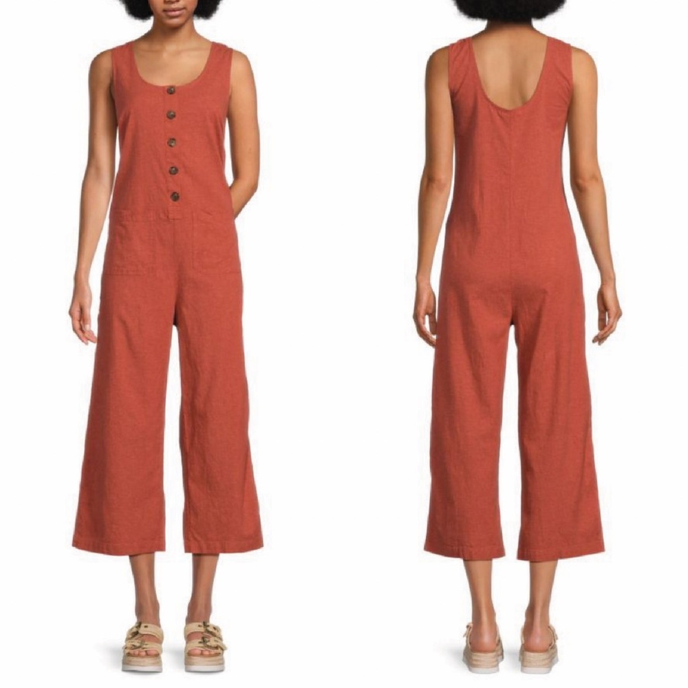 Marine Layer Sydney Baked Clay Romper Jumpsuit xs